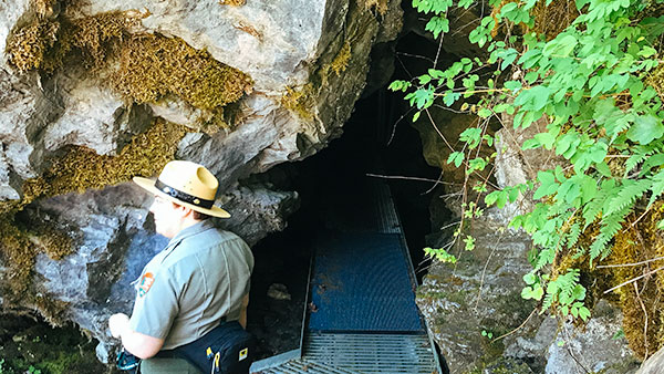 Entrance to the cave which contains the River Styx