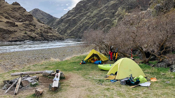 Camping along the Snake River